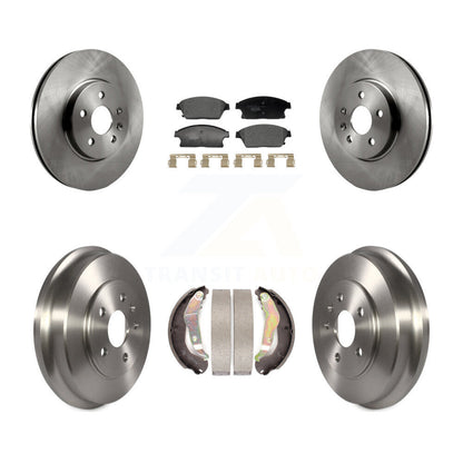 Rotors de frein à disque avant et arrière, tampons en céramique et Kit de tambour pour Chevrolet Tra 2013 – 2017