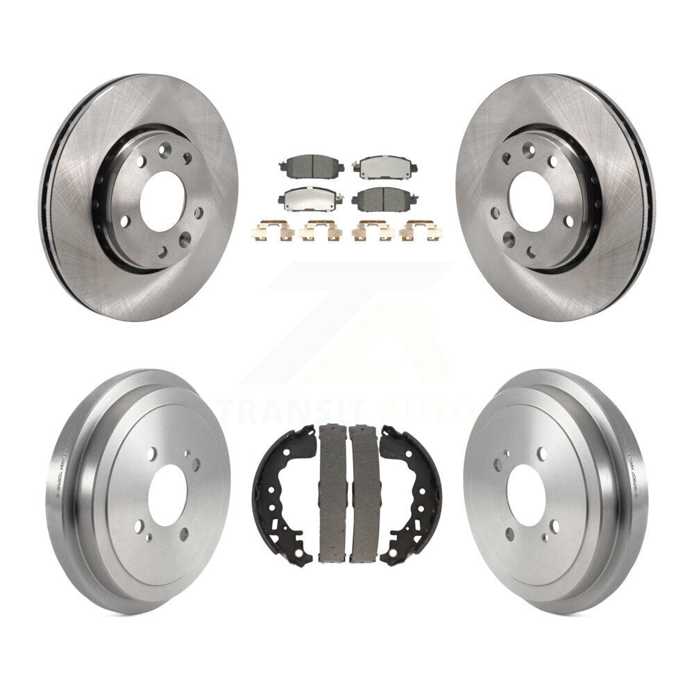 Plaquettes en céramique et kit de tambour de rotors de frein à disque avant et arrière pour Nissan Kicks