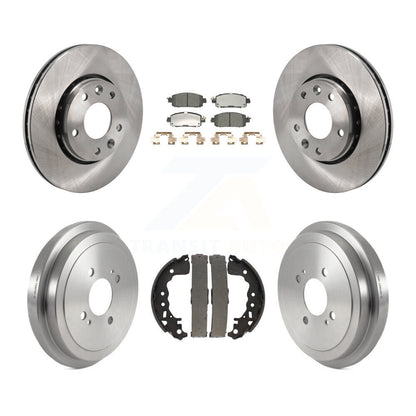 Plaquettes en céramique et kit de tambour de rotors de frein à disque avant et arrière pour Nissan Kicks