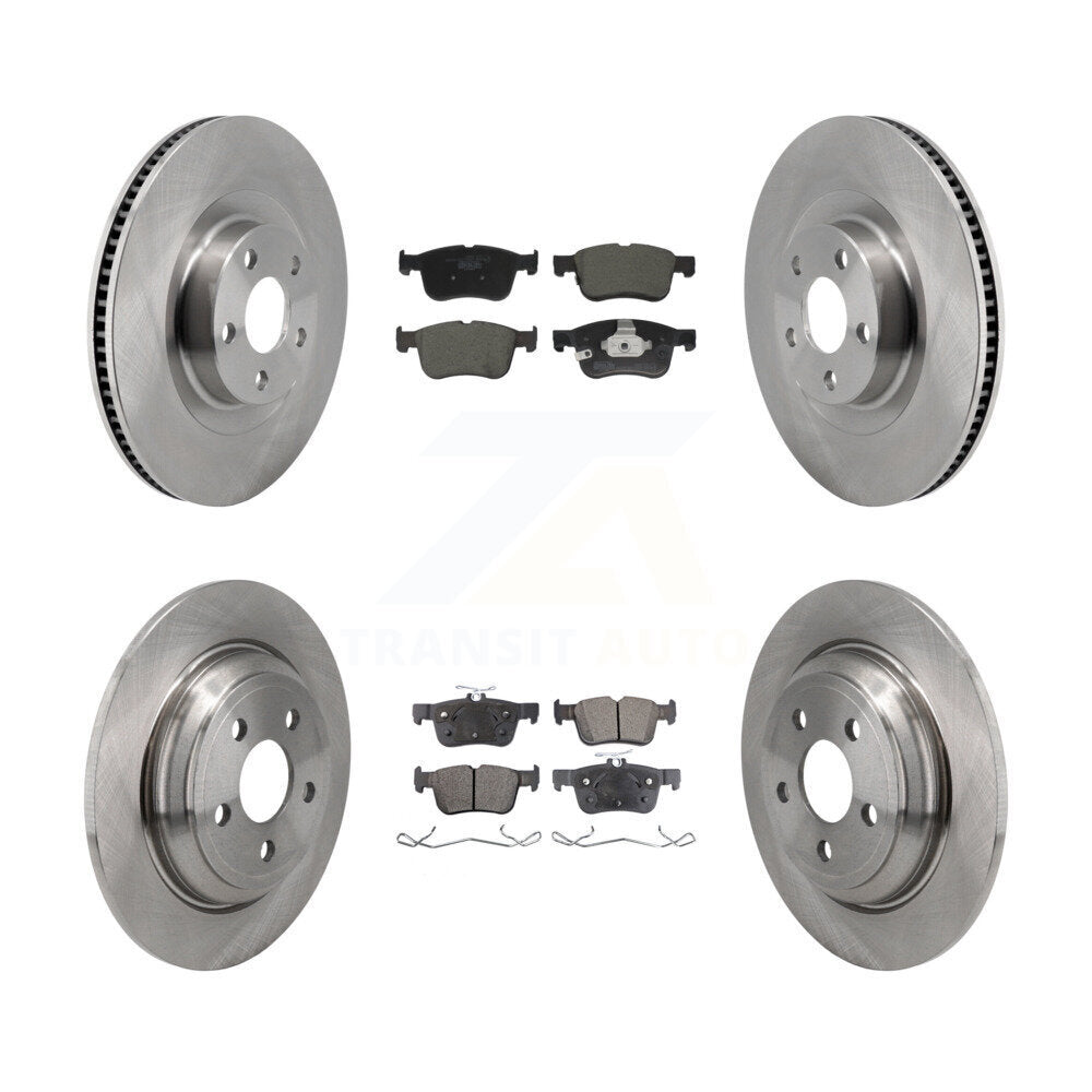Kit de rotors de frein à disque avant et arrière et plaquettes en céramique pour Ford Maverick 2022 – 2023