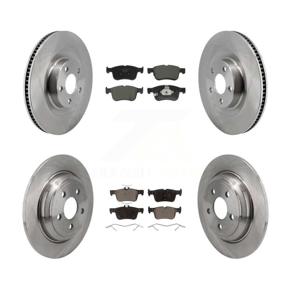Kit de rotors de frein à disque avant et arrière et plaquettes en céramique pour Ford Maverick 2022 – 2023