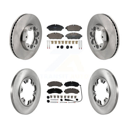 Kit de rotors de frein avant et arrière et plaquettes en céramique pour Ford Transit-350 avec roue à 6 écrous