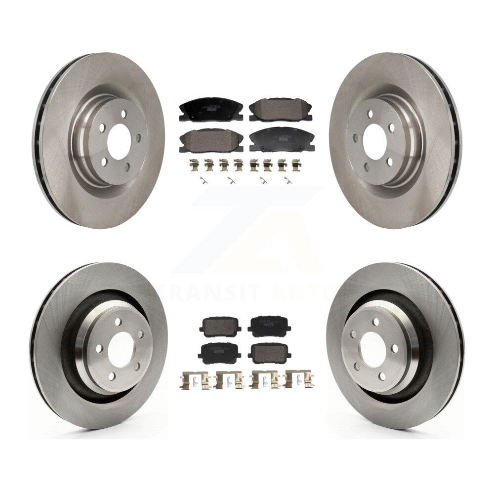 Kit de rotors de frein à disque avant et arrière et plaquettes en céramique pour Dodge Charger K8T-104594