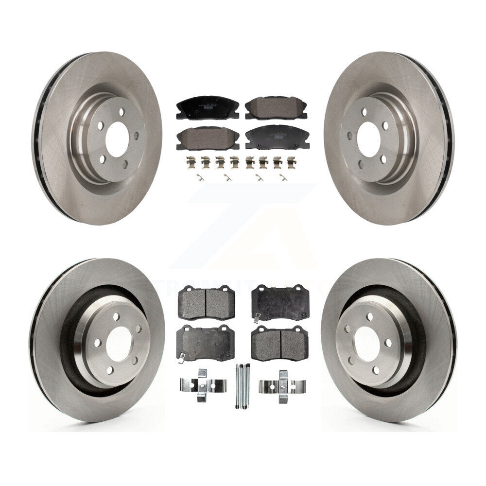 Kit de rotors de frein à disque avant et arrière et plaquettes en céramique pour Dodge Charger K8T-104595