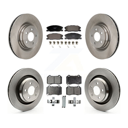 Kit de rotors de frein à disque avant et arrière et plaquettes en céramique pour Dodge Charger K8T-104595
