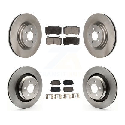Kit de rotors de frein à disque avant et arrière et plaquettes en céramique pour Dodge Charger K8T-104596