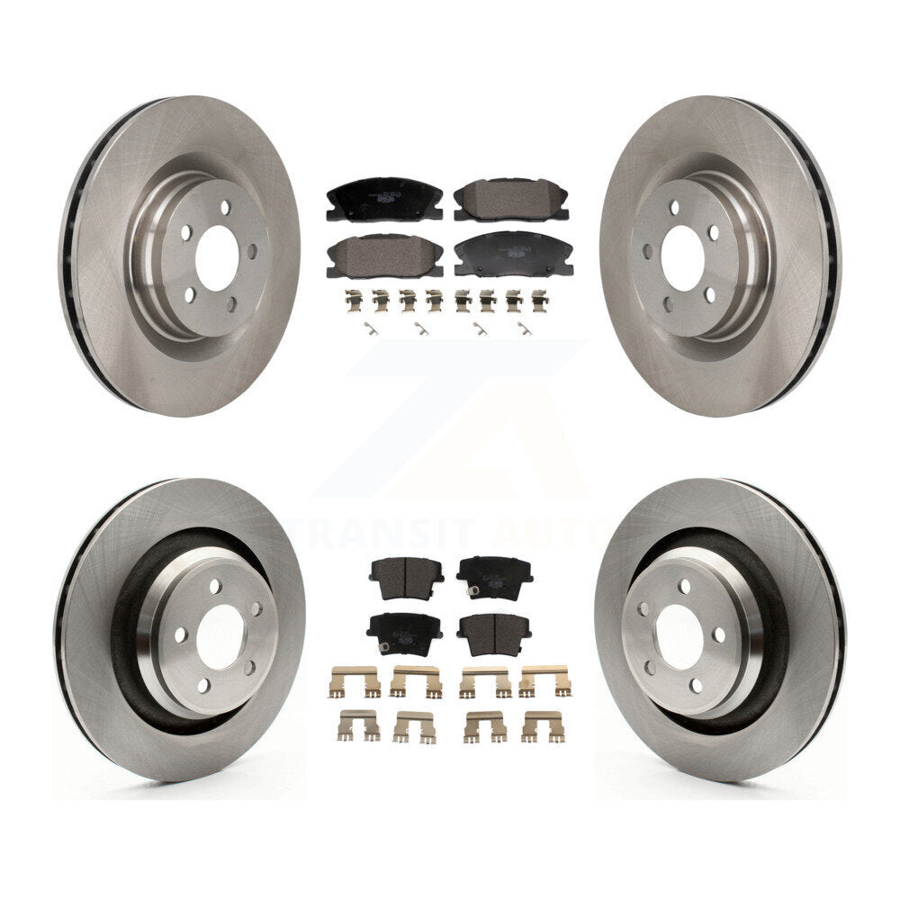 Kit de rotors de frein à disque avant et arrière et plaquettes en céramique pour Dodge Charger K8T-104597