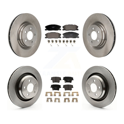 Kit de rotors de frein à disque avant et arrière et plaquettes en céramique pour Dodge Charger K8T-104597