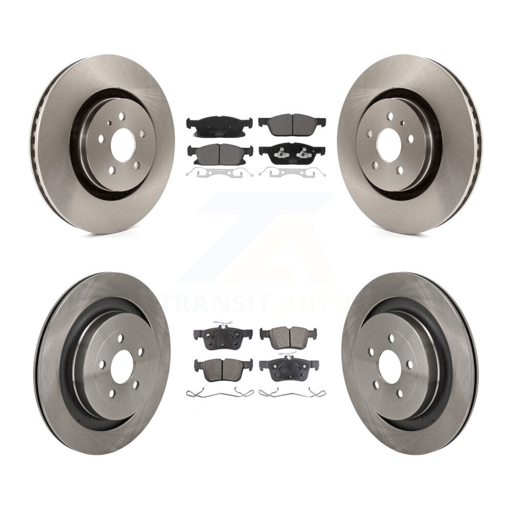 Kit de rotors de frein à disque avant et arrière et plaquettes en céramique pour Lincoln Nautilus