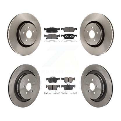 Kit de rotors de frein à disque avant et arrière et plaquettes en céramique pour Lincoln Nautilus