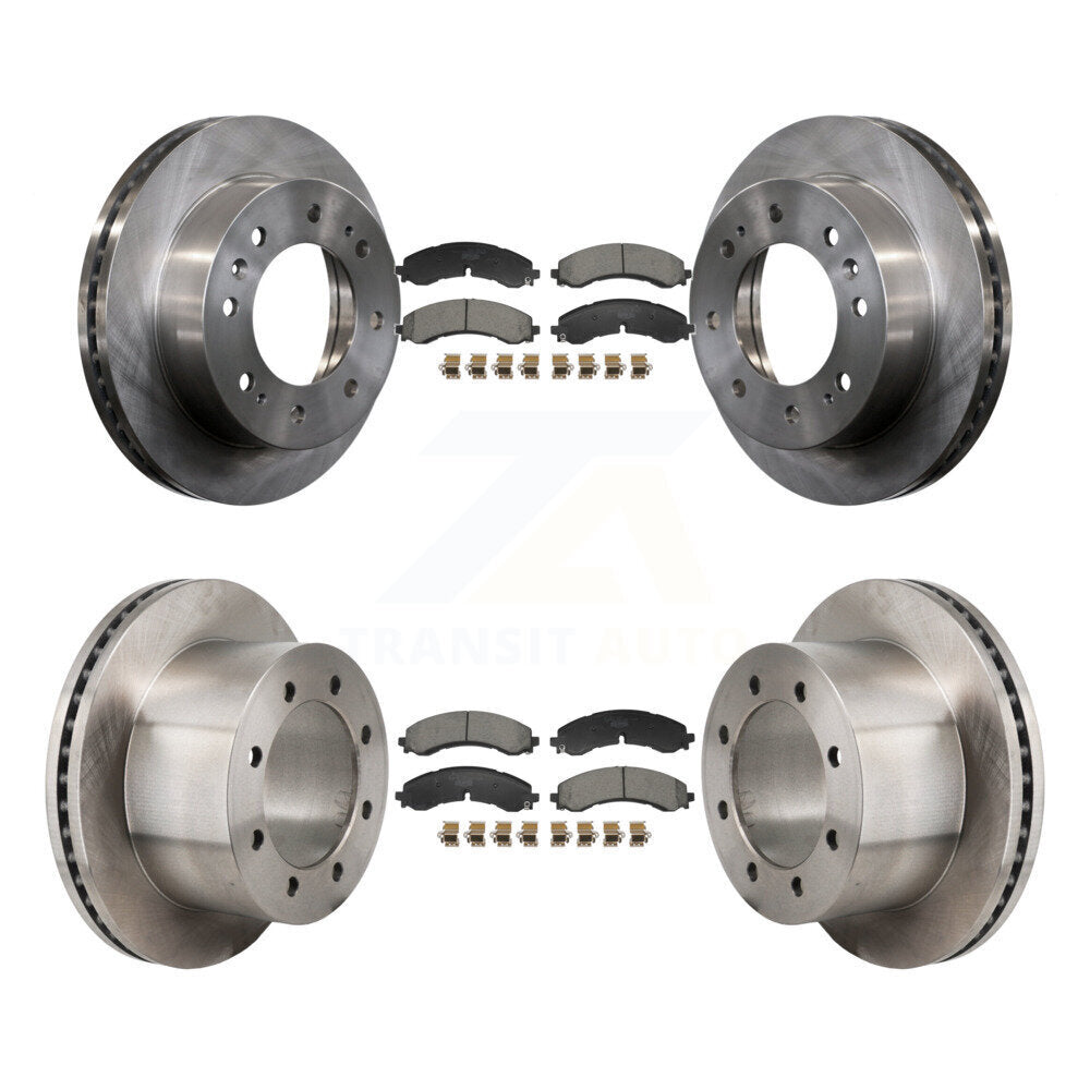 Kit de rotor de frein à disque avant et arrière et plaquettes en céramique pour GMC Sierra 3500 HD Chevrole