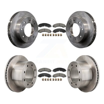 Kit de rotor de frein à disque avant et arrière et plaquettes en céramique pour GMC Sierra 3500 HD Chevrole