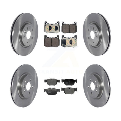 Kit de rotors de frein à disque avant et arrière et plaquettes en céramique pour Jaguar F-Pace K8T-104629