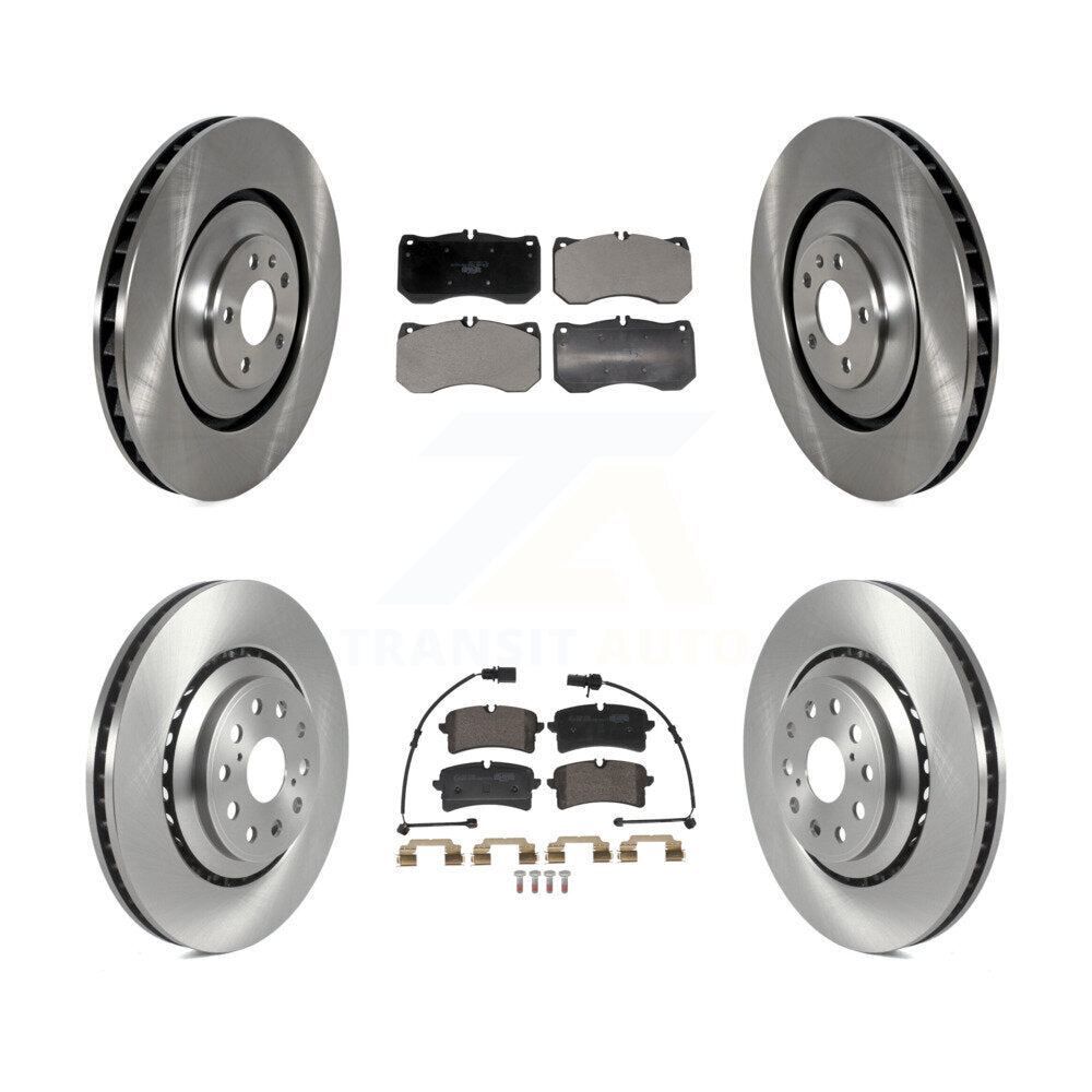 Kit de rotors de frein à disque avant et arrière et plaquettes en céramique pour Audi S8 S7 K8T-104636