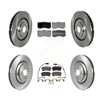 Kit de rotors de frein à disque avant et arrière et plaquettes en céramique pour Audi S8 S7 K8T-104636