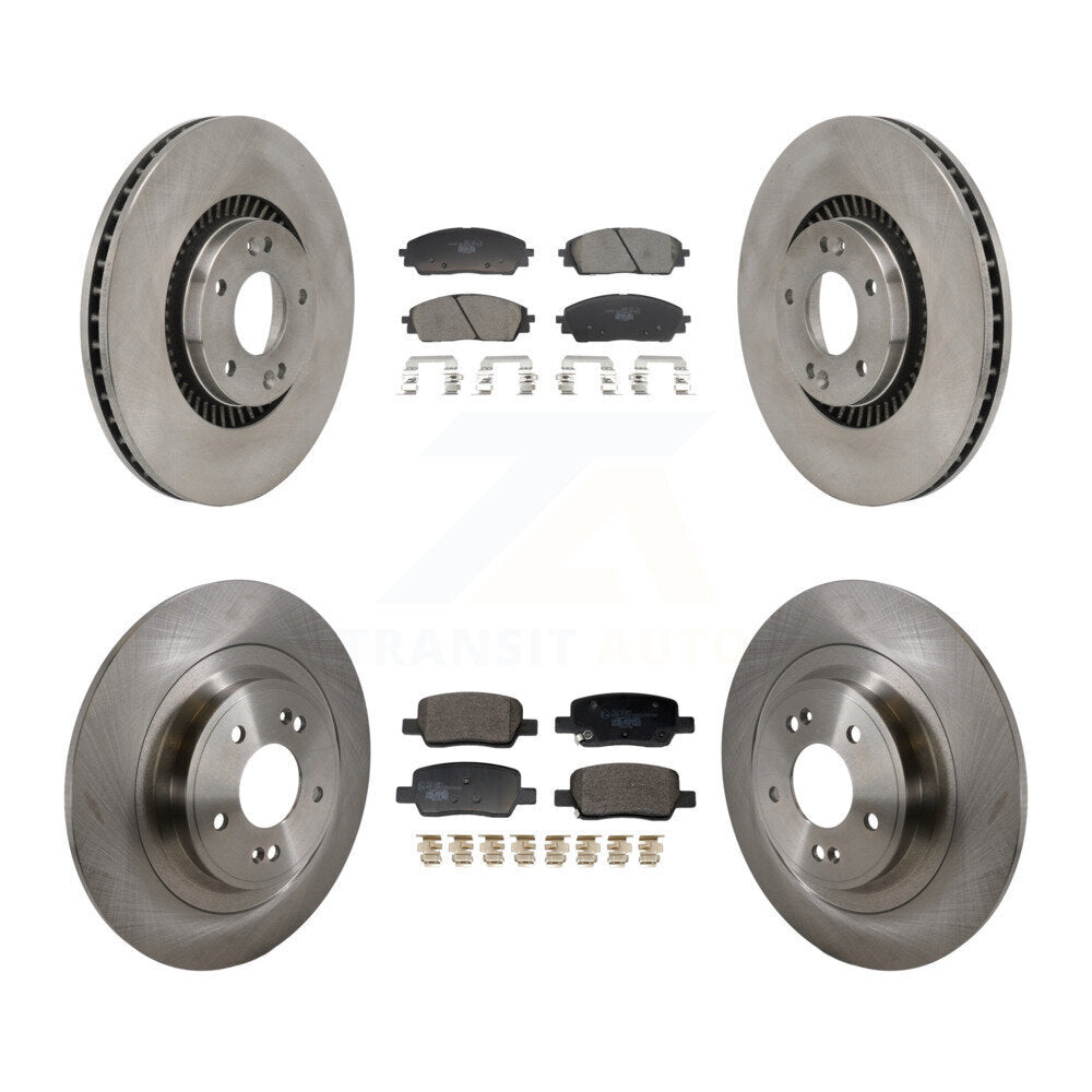 Kit de rotors de frein à disque avant et arrière et plaquettes en céramique pour Kia Carnival 2022 – 2024