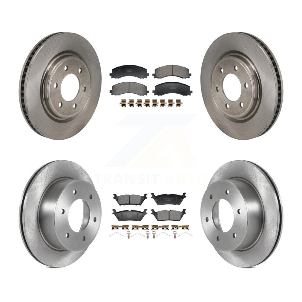 Kit de rotors de frein à disque avant et arrière et plaquettes en céramique pour Ford Bronco 3.0 2022 – 2023