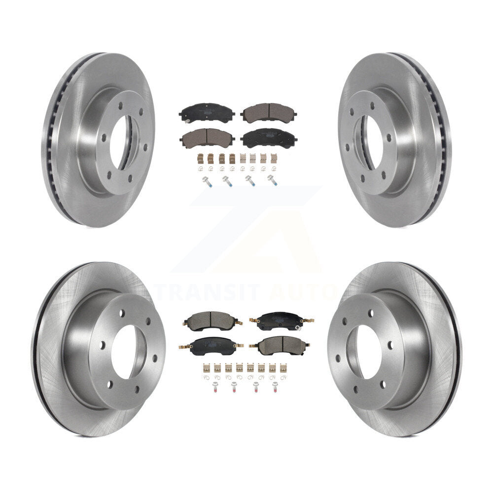 Kit de rotors de frein à disque avant et arrière et plaquettes en céramique pour Ford Bronco K8T-104641