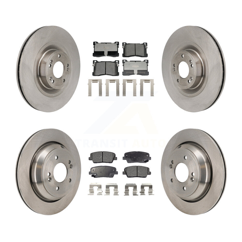 Kit de rotors de frein à disque avant et arrière et plaquettes en céramique, pour Hyundai Equus Kia K900