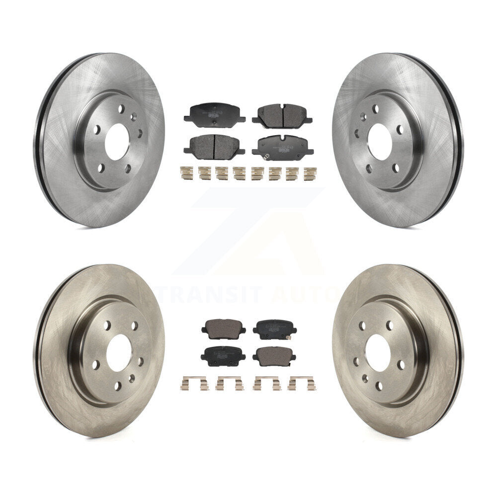 Rotors de frein à disque avant et arrière et Kit de plaquettes en céramique pour Buick Envision Cadillac XT