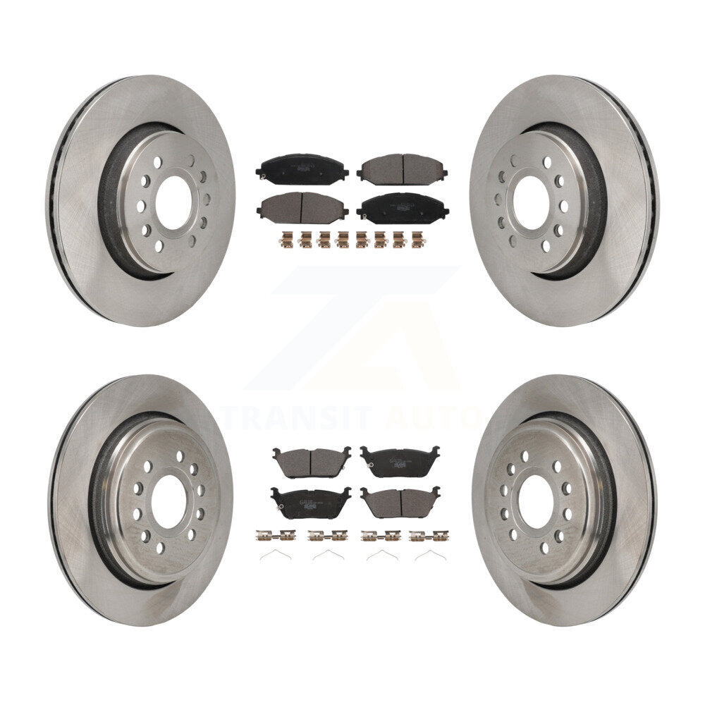 Rotor de frein à disque avant et arrière et Kit de plaquettes en céramique pour Ram 1500 Jeep Wagoneer Grand
