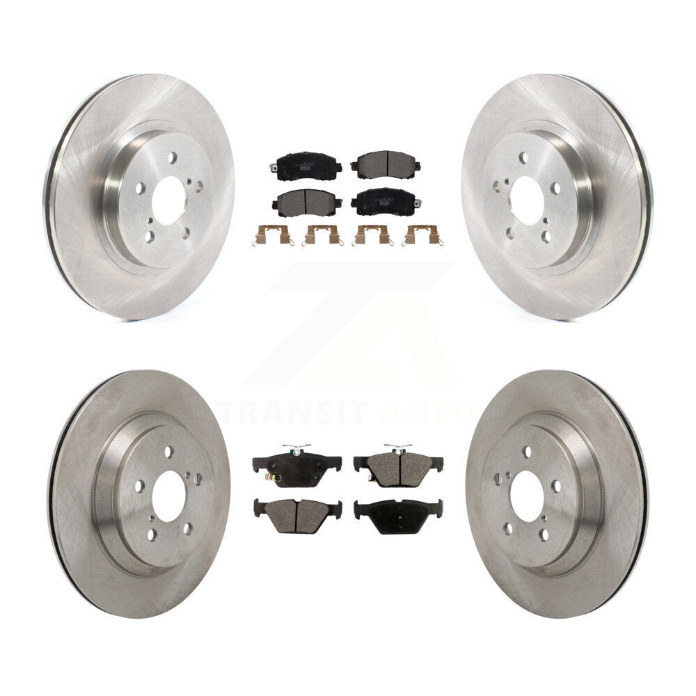 Kit de rotors de frein à disque avant et arrière et plaquettes en céramique pour Subaru Crosstrek