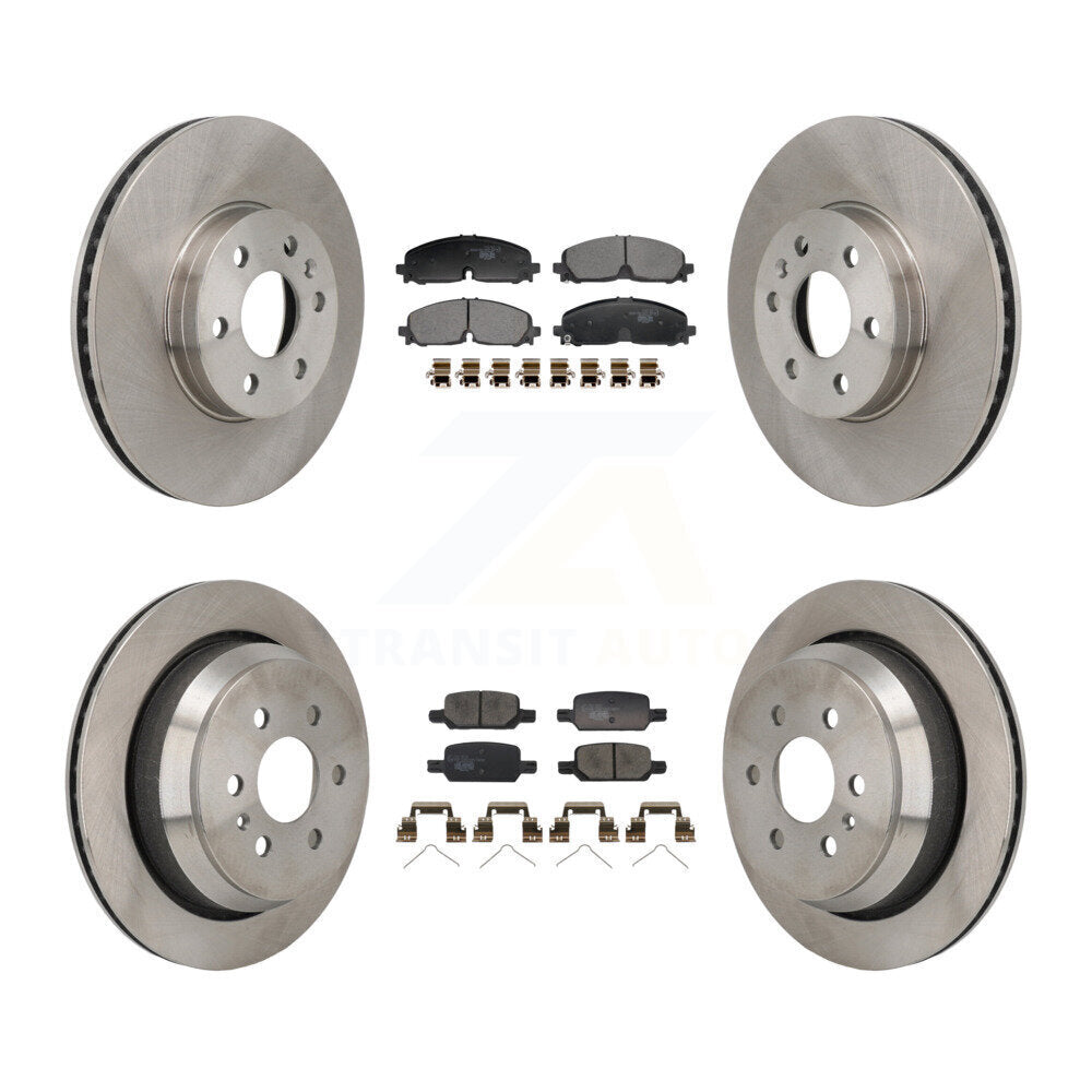 Rotors de frein à disque avant et arrière et Kit de plaquettes en céramique pour Chevrolet Colorado GMC Canyo