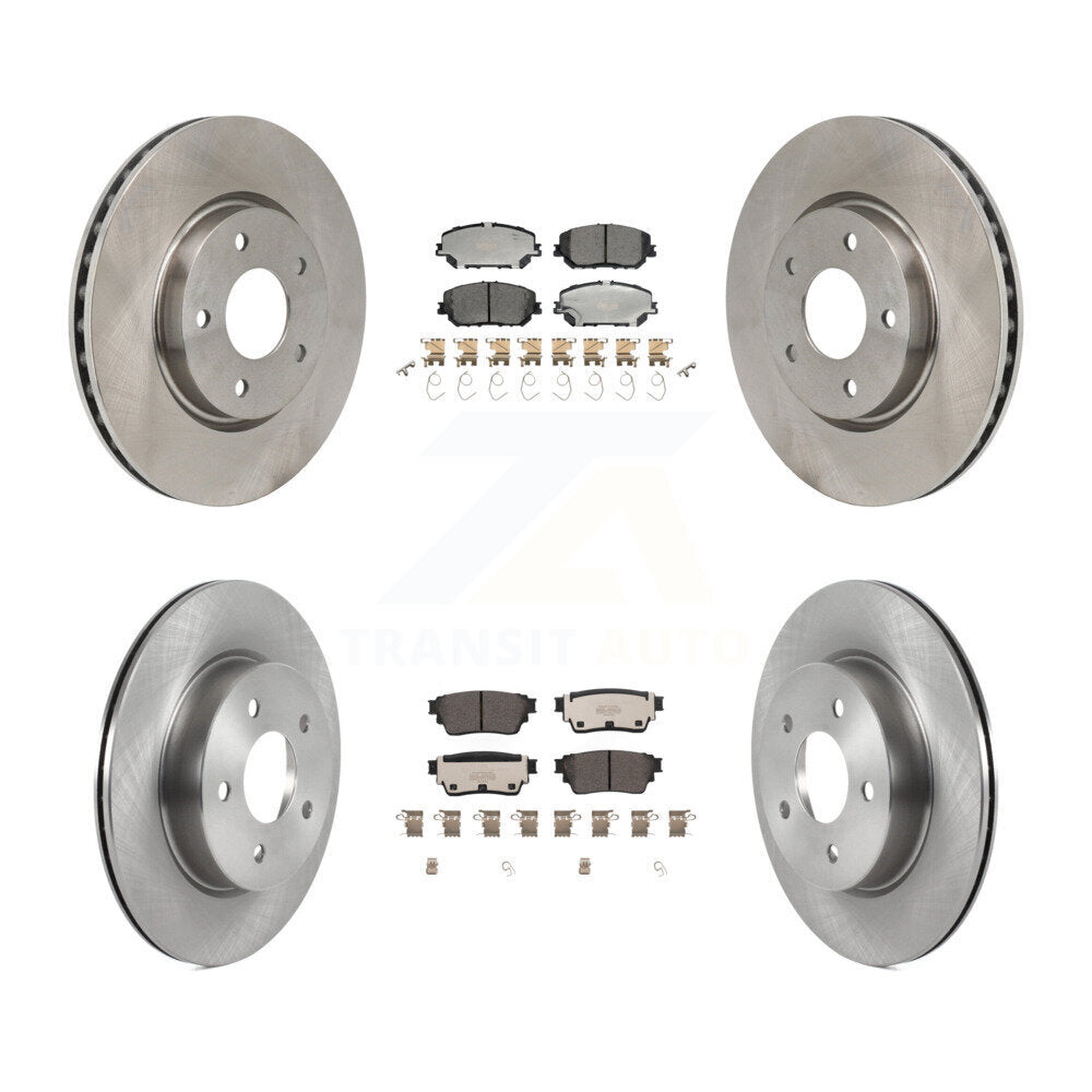 Kit de rotors de frein à disque avant et arrière et plaquettes en céramique pour Nissan Rogue K8T-104661