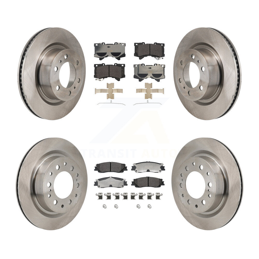 Kit de rotor de frein avant et arrière et plaquettes en céramique, pour Toyota Tundra Sequoia Lexus LX60