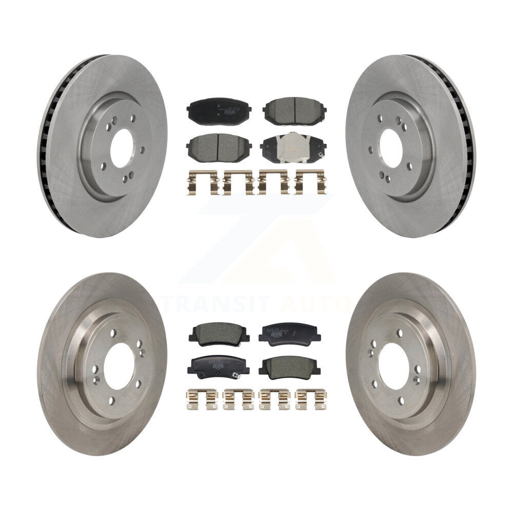 Rotors de frein à disque avant et arrière et Kit de plaquettes en céramique pour Hyundai Tucson Kia Sportag