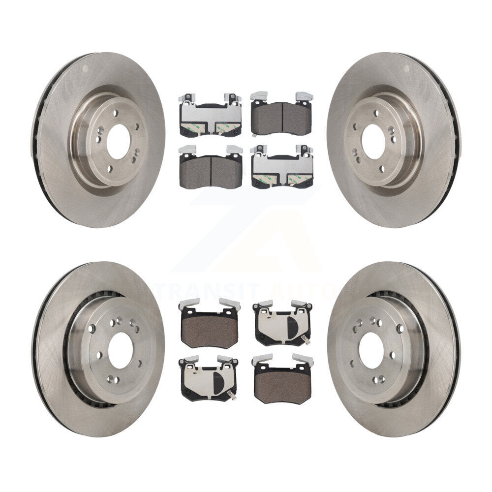 Kit de rotors de frein à disque avant et arrière et plaquettes en céramique pour Kia Stinger Genesis G70