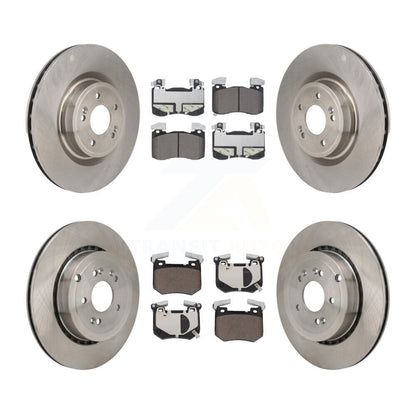 Kit de rotors de frein à disque avant et arrière et plaquettes en céramique pour Kia Stinger Genesis G70