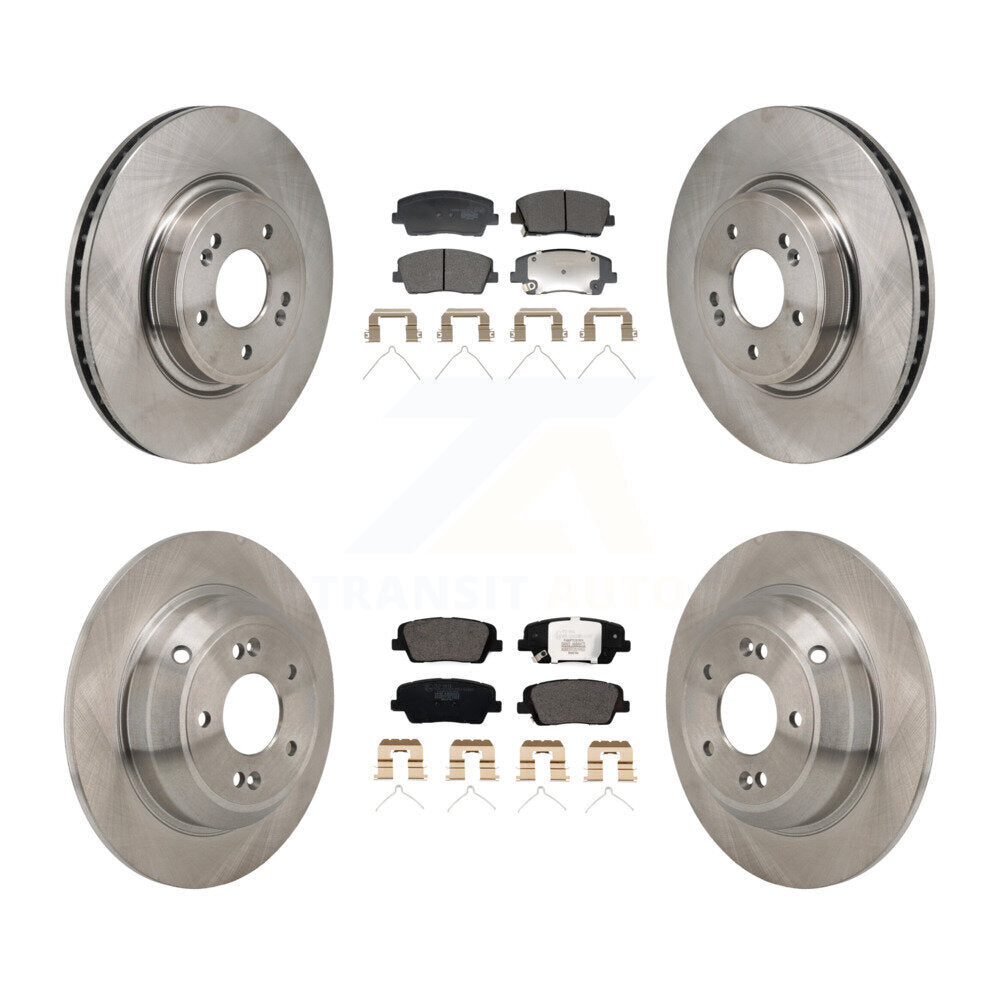 Kit de rotors de frein à disque avant et arrière et plaquettes en céramique pour Genesis G70 Kia Stinger