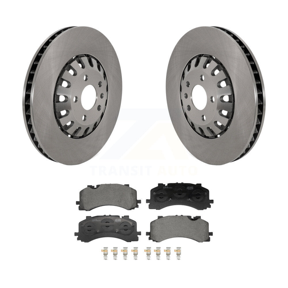 Kit de rotors de frein à disque avant et de plaquettes en céramique pour Audi A8 Quattro 4.0L 2019 – 2021