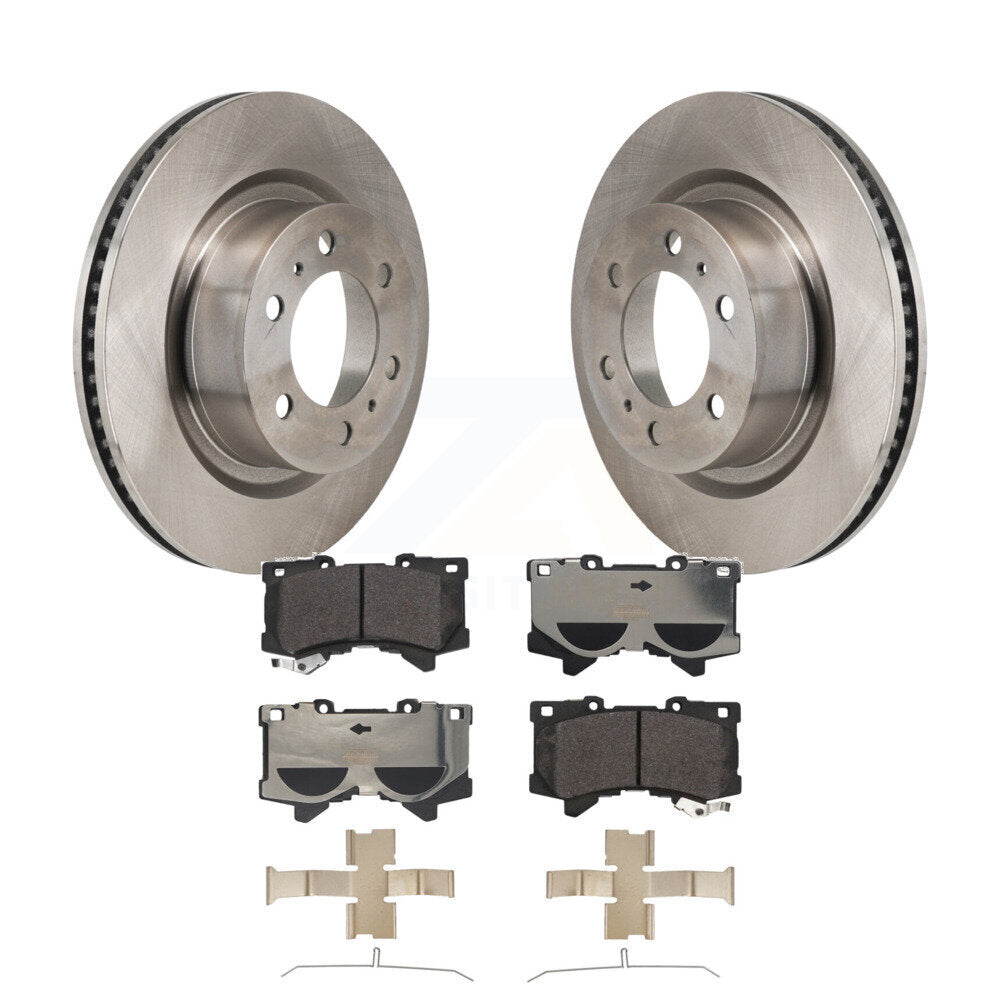 Rotor de frein à disque avant et Kit de plaquettes en céramique pour Toyota Tundra Sequoia Lexus LX60