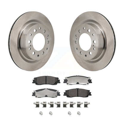 Rotors de frein à disque arrière et Kit de plaquettes en céramique pour Toyota Tundra Sequoia Lexus LX60