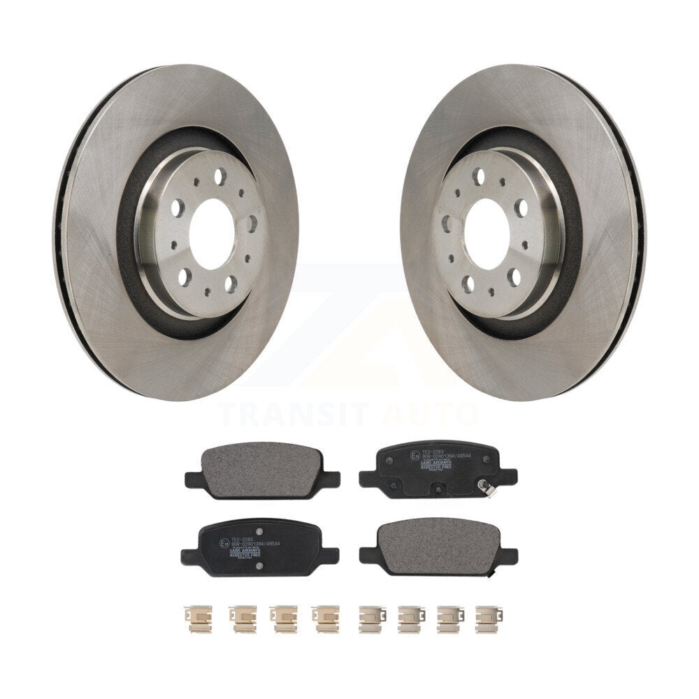 Kit de disques de frein arrière et de plaquettes en céramique pour Tesla Y 20-22 avec étrier peint en gris