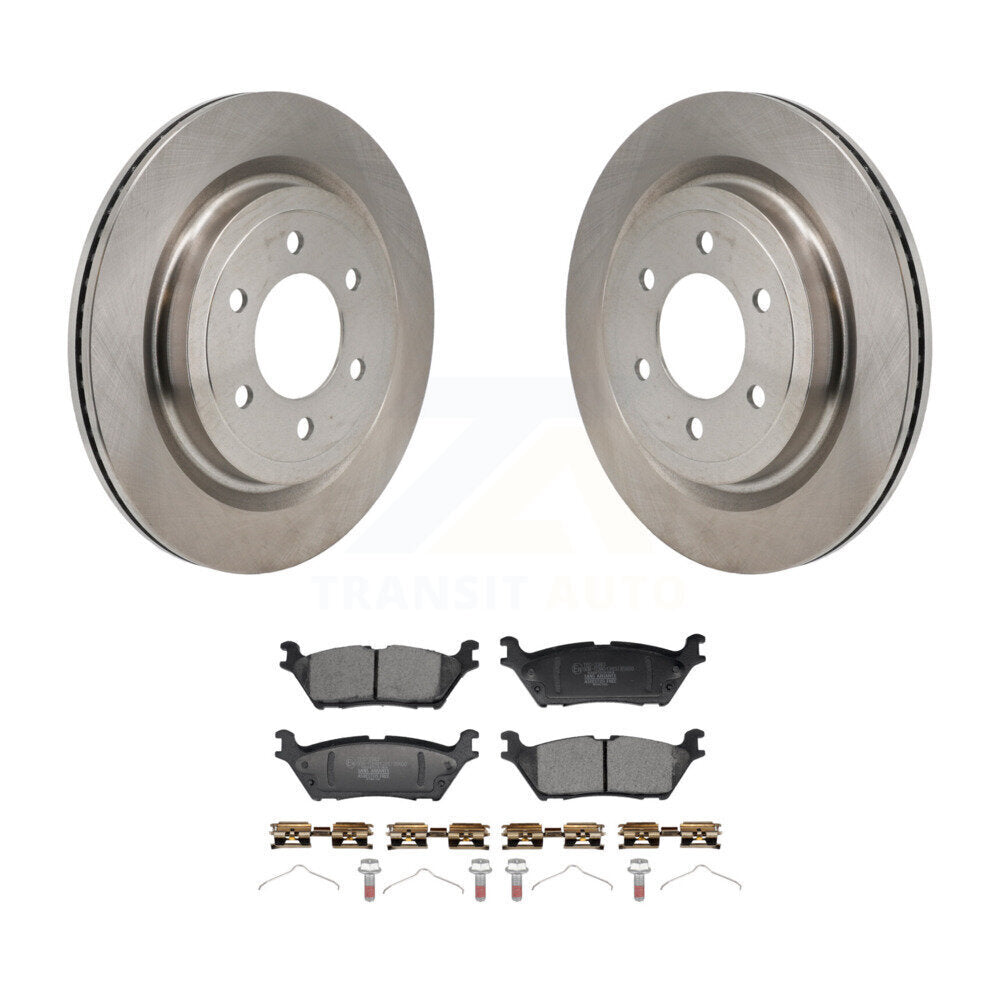 Kit de disques de frein à disque arrière et plaquettes en céramique pour Ford F-150 Lightning K8T-104768