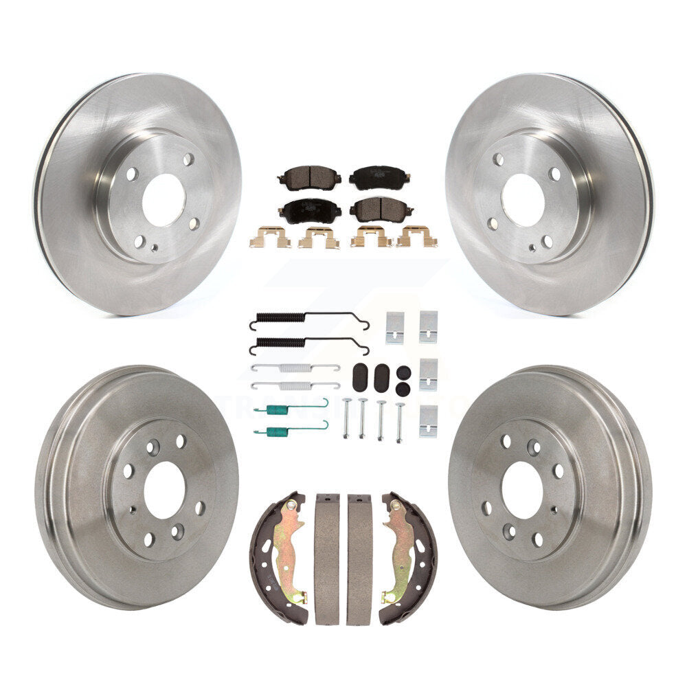 Kit de tambour de tampon en céramique de Rotor de frein à disque avant et arrière (7 pièces) pour Toyota Yaris iA Scio