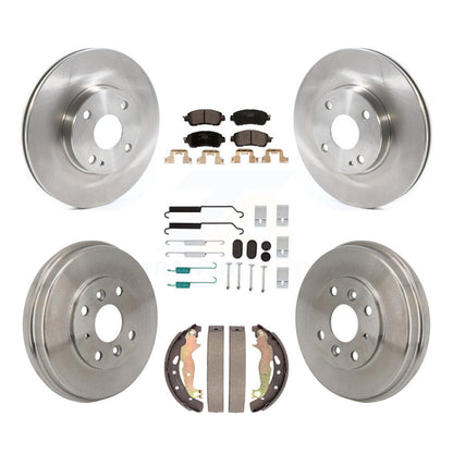 Kit de tambour de tampon en céramique de Rotor de frein à disque avant et arrière (7 pièces) pour Toyota Yaris iA Scio