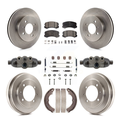 Kit de tambour à plaquettes en céramique, Rotors de frein à disque avant et arrière (9 pièces) pour Mitsubishi Lancer E