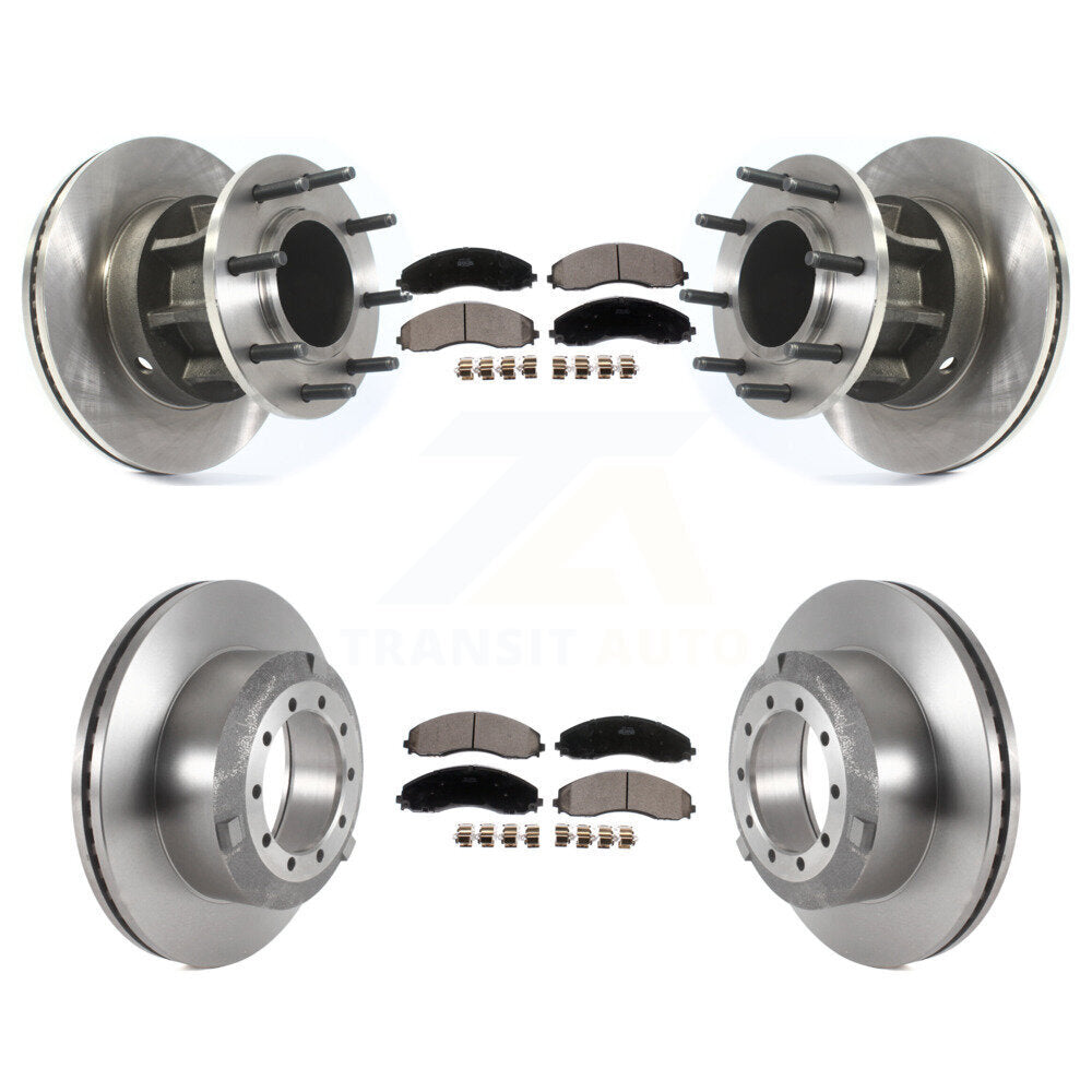 Kit de rotor de frein avant et arrière et plaquettes en céramique, pour Ford F-450 Super Duty F-550 4 X