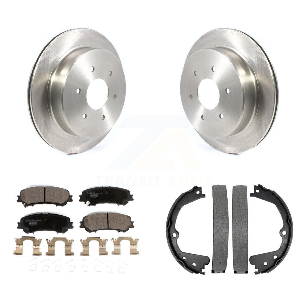 Kit de patins de frein de stationnement, Rotors à disque arrière, plaquettes en céramique, pour Nissan TITA 2017 – 2023
