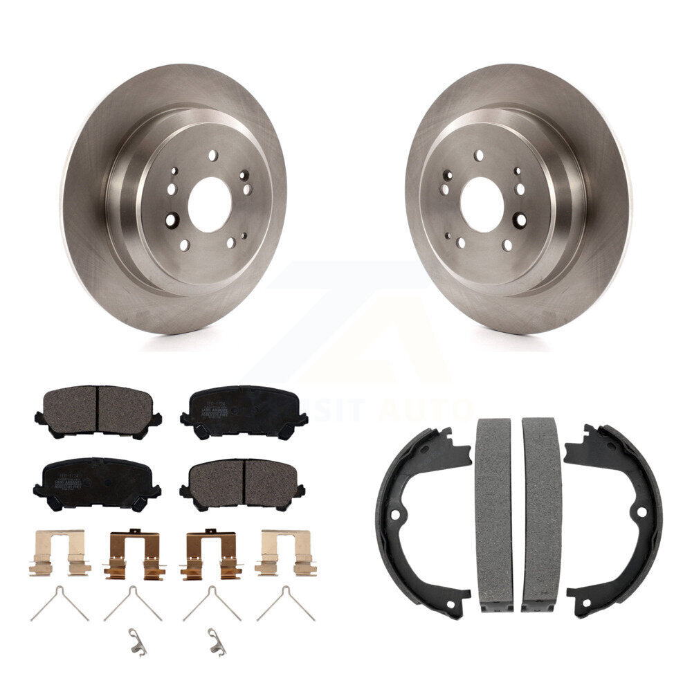 Kit de plaquettes en céramique et de patins de frein de stationnement pour disques arrière, pour Acura MDX 2014 – 2016