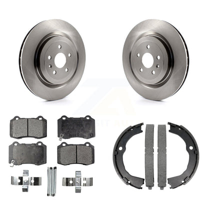 Kit de plaquettes en céramique et de chaussures de stationnement, Rotors à disque arrière, pour Chevrolet Camaro Cadillac