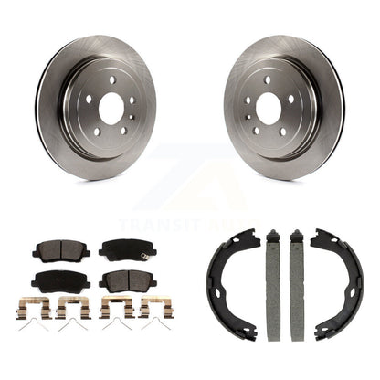 Kit de plaquettes en céramique et de patins de frein de stationnement, Rotors à disque arrière, pour Cadillac CTS