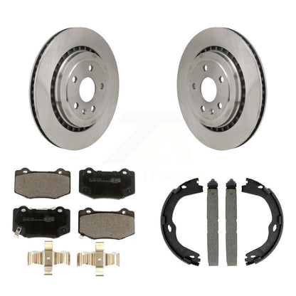Kit de plaquettes en céramique et de chaussures de stationnement, Rotors à disque arrière, pour Chevrolet Camaro Cadillac