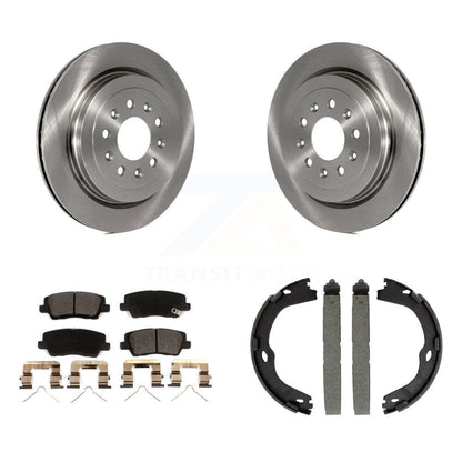 Kit de plaquettes en céramique et de freins de stationnement, Rotors à disque arrière, pour Cadillac ATS