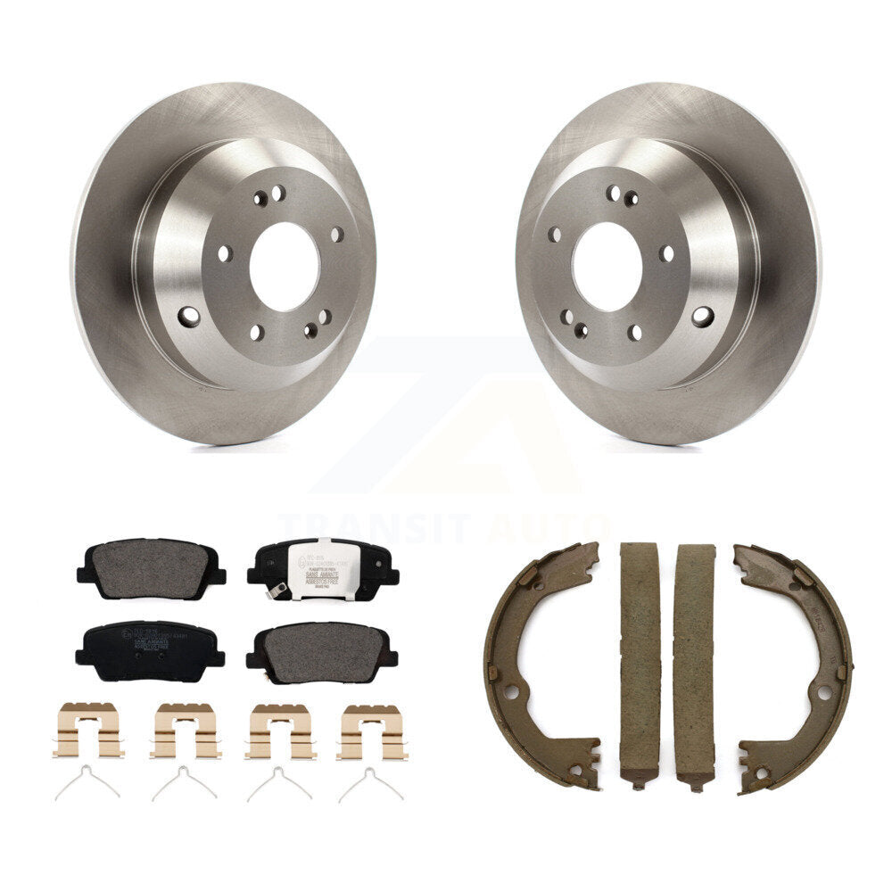 Kit de plaquettes en céramique et de freins de stationnement, Rotors à disque arrière, pour Kia Sorento
