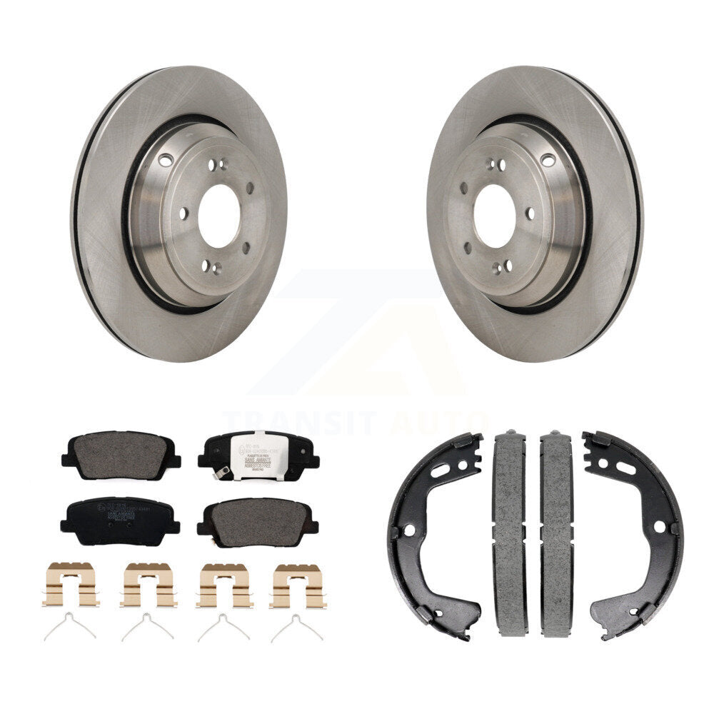 Kit de plaquettes en céramique et de chaussures de stationnement pour disques arrière, Rotors, pour Genesis G80 3.3 de 2018 à 2020